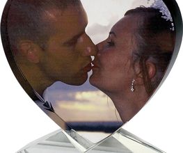 Geschenkidden aus Kristallglas mit Foto