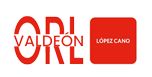 Logotipo con las palabras "ORL Valdeón López Cano" en letras rojas sobre fondo blanco.