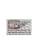 Schild mit Text: "Grafix Full-Service & Werbeagentur. Kreativität aus einer Hand."