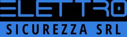 Logo con testo "Elettronica Sicurezza SRL" in nero e blu.