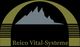 Logo von Reico Vital-Systeme mit stilisiertem Berg und gewölbtem Bogen auf schwarzem Hintergrund.