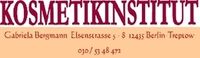 Aufschrift "KOSMETIKINSTITUT", Adresse: Edisonstr. 5, 12459 Berlin Treptow, Telefonnummer: 030/5348477.