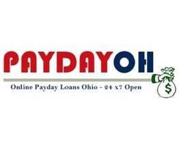 Logo of "PAYDAYOH" with text: Online Payday Loans Ohio - 24 x 7 Open.
