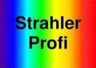 Text "Strahler Profi" auf Regenbogenhintergrund.