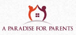 Logo with two figures forming a roof over a house, text: "A Paradise for Parents."