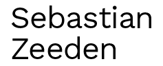 Text: "Sebastian Zeeden" in schwarzer Schrift auf weißem Hintergrund.