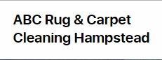 Text reading "ABC Rug & Carpet Cleaning Hampstead" in black on a white background.