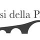 Logo "Oasi della Pace" con silhouette di un ponte stilizzato.