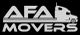 Logo of AFA Movers featuring a stylized truck on a black background.