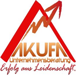 Logo mit Pfeil, Text: "Unternehmensberatung Erfolg aus Leidenschaft", in Rot und Orange.