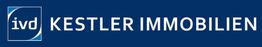 Logo von IVD Kestler Immobilien auf blauem Hintergrund.