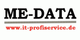 Logo von ME-DATA mit Website www.it-profiservice.de.
