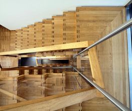 Faltwerktreppe gerade als Podesttreppe