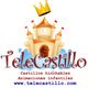 Logo de TeleCastillo con castillo y corona. Texto: "Castillos hinchables, Animaciones infantiles".