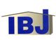 Logo mit blauem Text "IBJ" unter einem stilisierten Dach.