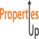 "Logo with orange 'Properties' and a stylized grey 'Up' forming a house outline."