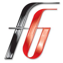 Logo stilizzato con le lettere "f" in nero e "g" in rosso su sfondo bianco.