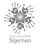 Logo af Opholdsstedet Stjernen med en stjerne omgivet af hænder.