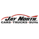 Jay North LLC logo with a stylized car silhouette and text: "Cars, Trucks, SUVs."