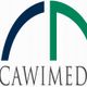 Logo mit blauem und grünem Bogen, darunter der Schriftzug "CAWIMED".