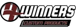 Logo with "Winners Custom Products" text and a stylized "W" in a circle.