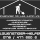 Werbung für Dienstleistungen: Hausmeister, Gartenpflege, Reinigung, Winterdienst, Schrottabholung.