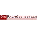 Logo mit Text "DIE FACHÜBERSETZER" in roten und schwarzen Buchstaben auf weißem Hintergrund.