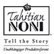 "Tahitian Noni Logo mit Text: Erzähl die Geschichte. Unabhängiger Produktereférent."