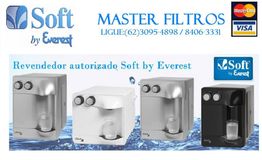 Filtros Soft by Everest em quatro cores, contato Master Filtros, aceita Mastercard e Visa.