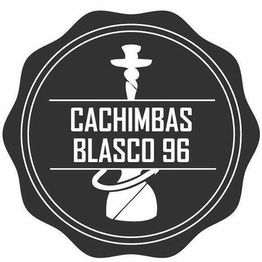 Certificado redondo con texto "Cachimbas Blasco 96" y dibujo de una cachimba en el centro.