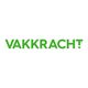 Groene tekst "VAKKRACHT" op een witte achtergrond.