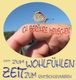 Finger mit Schmetterling, Text: "Ich berühre Menschen. Zeit zum Wohlfühlen, Zeit zum Entschleunigen."