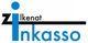 Logo mit dem Schriftzug "Zilkenat Inkasso" in Schwarz und Blau.