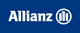Blaues Logo mit weißem Text „Allianz“ und drei Balken in einem Kreis.