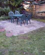 Terrasse nach Begradigung