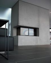 Betonkamin in einer Villa