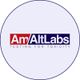 Logo of AmAltLabs with the text "Testing for Toxicity" beneath.