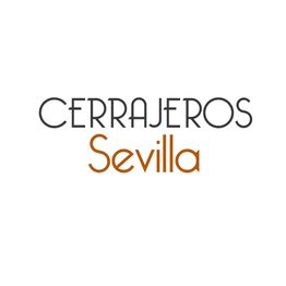 Texto: "Cerrajeros Sevilla" en fondo blanco.