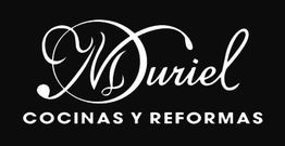Logo con el texto "Muriel Cocinas y Reformas" en blanco sobre fondo negro.