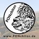 Schwarz-weißes Alpakalogo mit Schrift "PONchitos", Webseite unten: www.PONchitos.de.