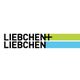 Logo mit dem Schriftzug "Liebchen+Liebchen", grünem und blauem Streifen rechts daneben.