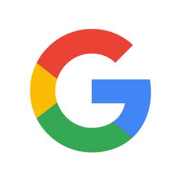 Logotipo do Google em forma de "G" com cores vermelha, azul, verde e amarela.