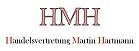 Logo mit den Buchstaben "HMH" und dem Text "Handelsvertretung Martin Hartmann" darunter.