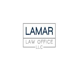 Logo of Lamar Law Office LLC with blue and gray text.