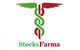 Logo de Stocks Farma: caduceo verde y rojo sobre texto "StocksFarma".