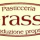 Logo della pasticceria Grassi con scritta "Produzione propria" su sfondo chiaro.