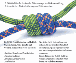 Das Risiko hat Angst vor uns!