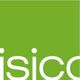 Grünes Quadrat mit weißem Textausschnitt „isico“ auf der rechten Seite.