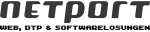 Netport-Logo mit dem Text "Web, DTP & Softwarelösungen".