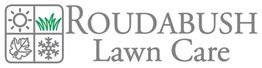 Roudabush Lawn Care logo with sun, grass, leaf, and snowflake symbols.